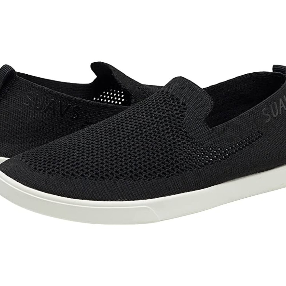SUAVS "The Barton" slip-on black sneaker